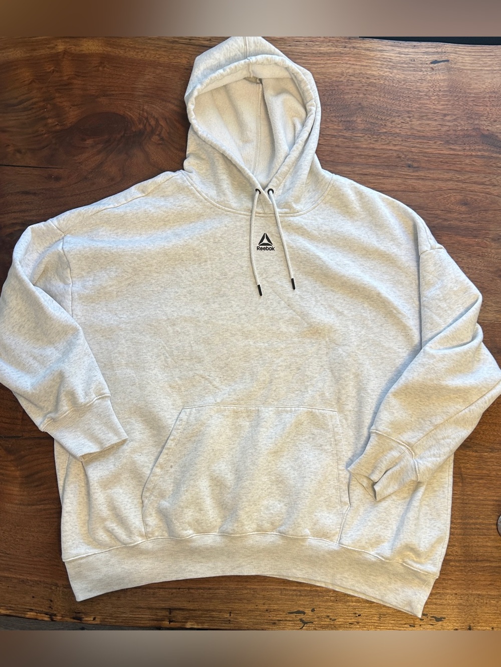 Reebok Men's Women's 3XL Big & Tall Light Grey Lightweight Pullover Sweatshirt